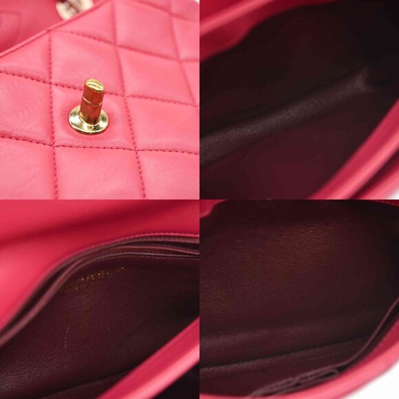CHANEL Lambskin Quilted Small Trendy CC Flap Dual Handle Pink Gold - Picture 9 of 14
